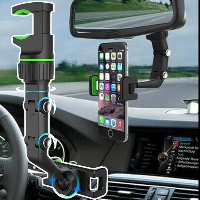 Base Celular Ajustable De Retrovisor Carro Soporte Movible