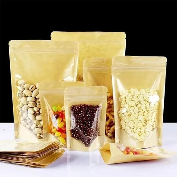 Bolsas Doypack Zipper Kraft De 100 Unidades