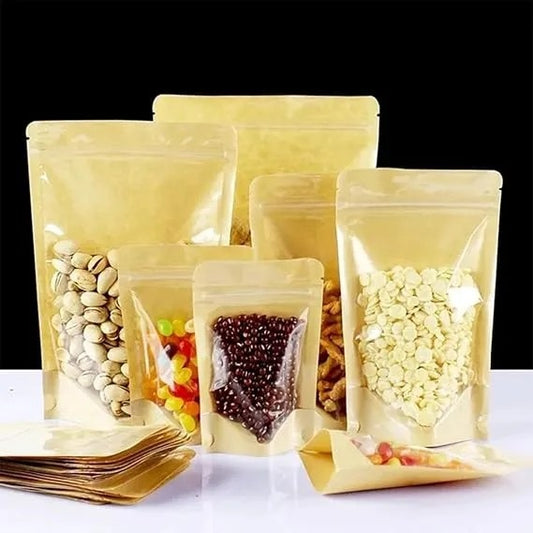 Bolsas Doypack Zipper Kraft De 100 Unidades