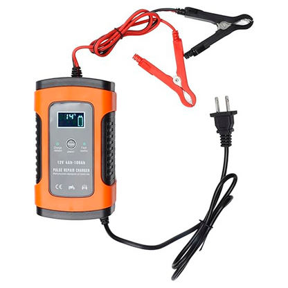 CARGADOR INTELIGENTE DE BATERIA PARA CARRO 12V