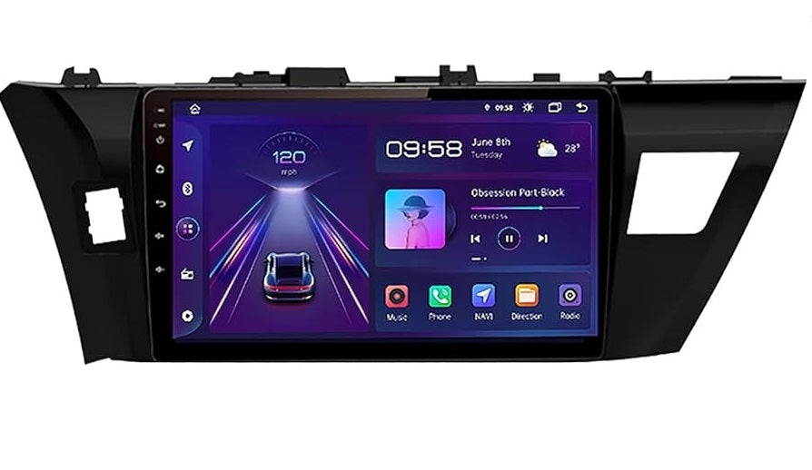 MARCO ADAPTADOR PARA PANTALLAS ANDROID 10" DE COROLLA TOYOTA 2014+