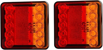 Stop Luz Led Faro Trasero Cuadrado Para Vehículos Señal