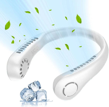 VENTILADOR DE CUELLO RECARGABLE USB 360° SIN ASPA