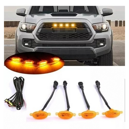 LUCES LED REJILLAS AMARILLAS FIJAS O STROBE PARA CARROS