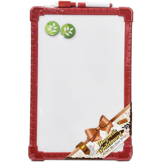 Pizarra Blanca Con Marcador Y 2 Imanes Para Niños 20 X 30 Cm
