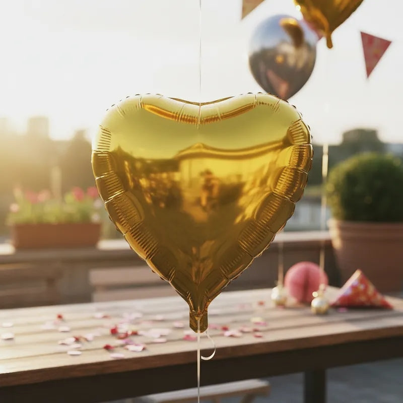 Globo Metalizado Corazón Liso 18 Pulgadas Fiestas/arreglos