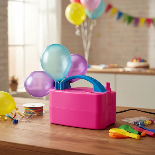 INFLADOR ELÉCTRICO DE GLOBOS 2 BOQUILLAS 600W