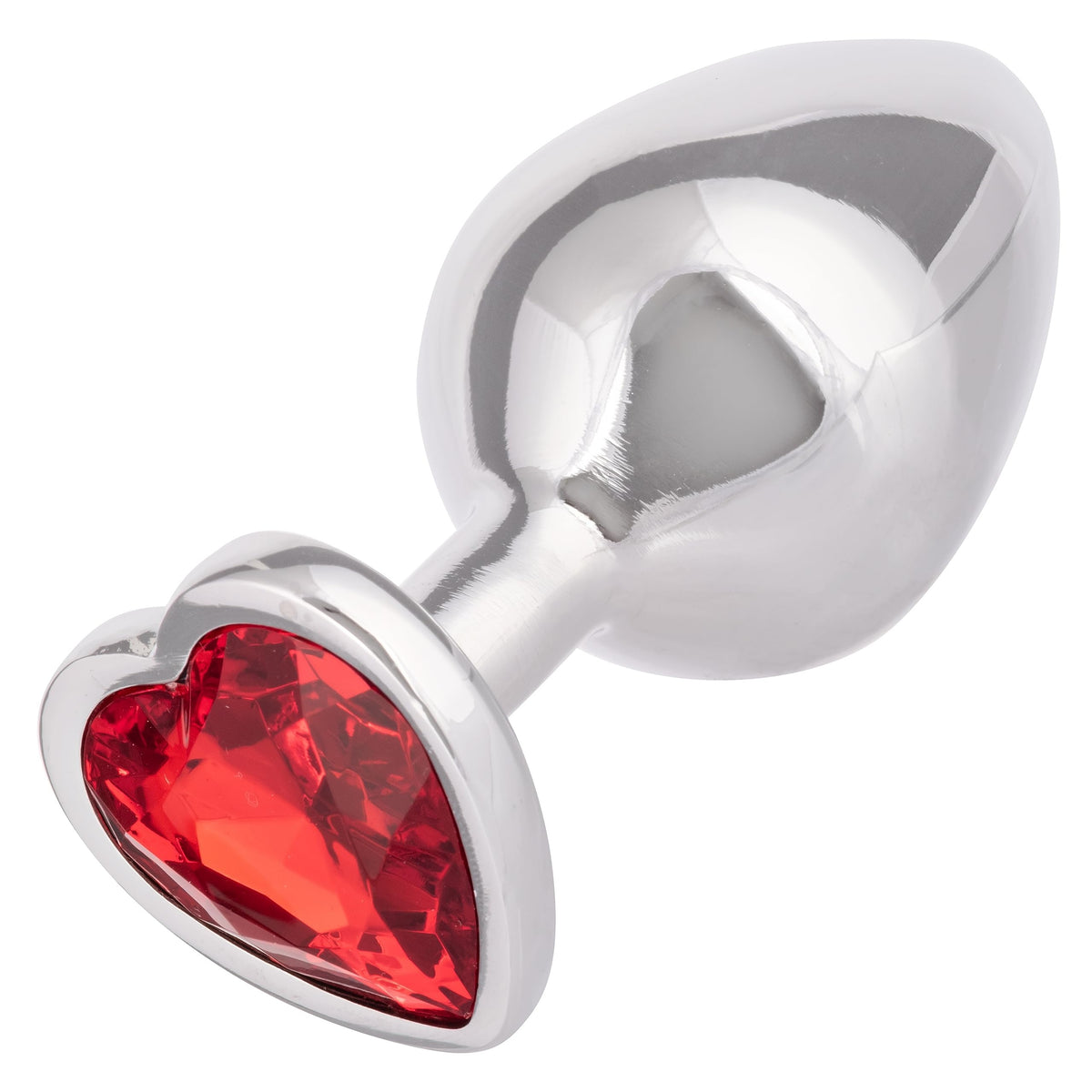 Plug Anal Metalico Con Joya Estimulador De 9 Cent. Talla L