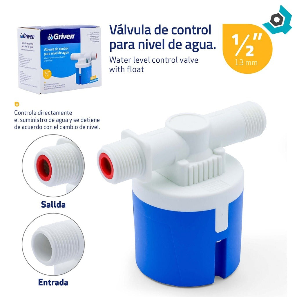Válvula De Control Para Nivel De Agua Flotador Para Tanques