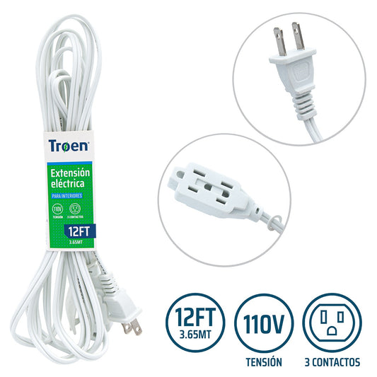 EXTENSION ELECTRICA DE 3.35MT - 12FT TROEN