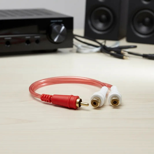 Cable Rca Ye 1mx2f (inversa) Audiopipe 1 Macho Y 2 Hembras