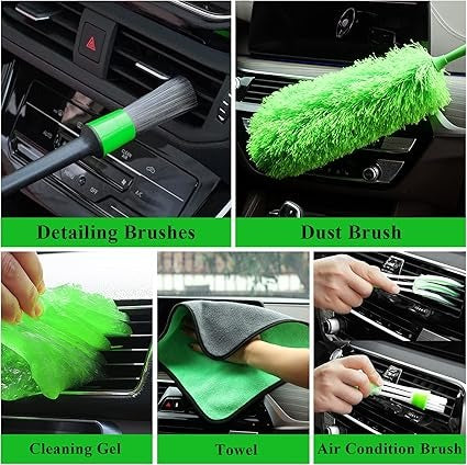 KIT PARA LIMPIEZA DE CARROS INCLUYE 35 PIEZAS