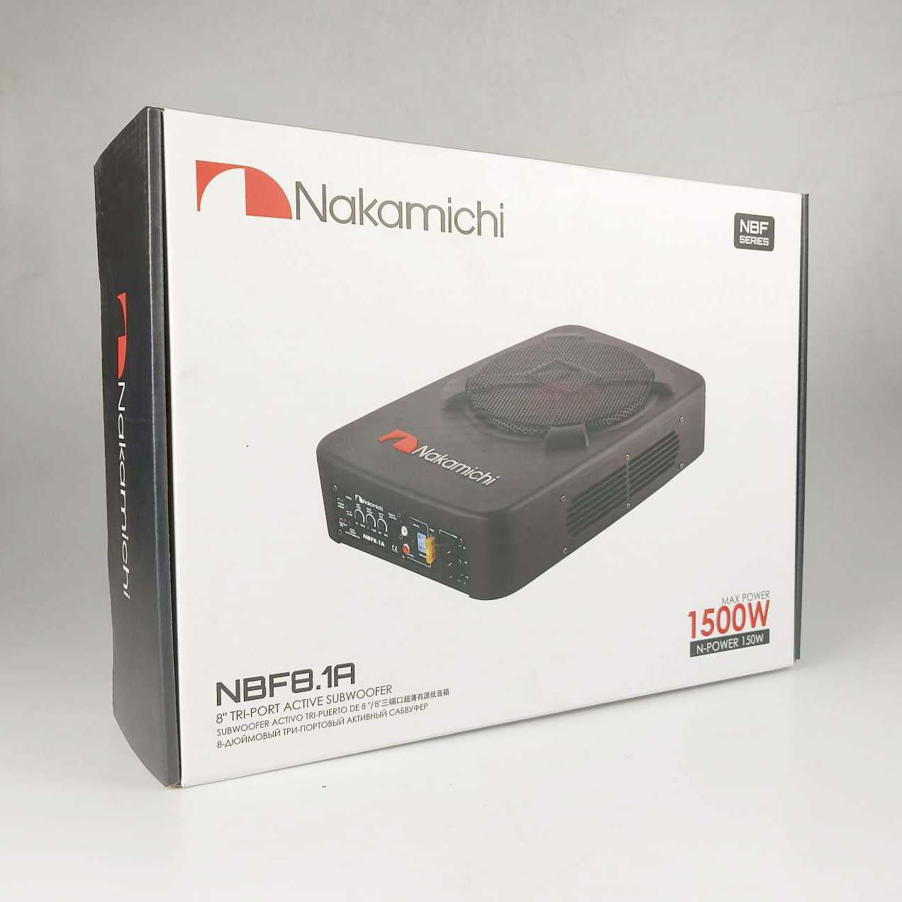 Bajo Amplificado Nakamichi 1500 Watts De 8 Pulgadas Nbf8.1a