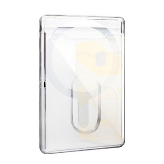 Wallet Magsafe Acrílica Transparente Magnética Para Tarjetas