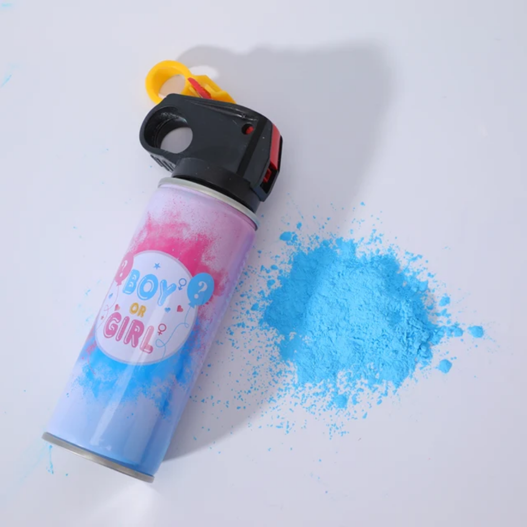 Extinguidor De Polvo 250G Revelacion Genero Baby Shower Azul