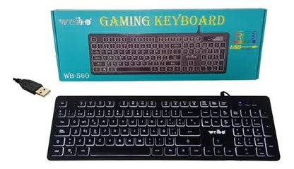 Teclado USB Alambrico Game Con Iluminasión Rgb Gaming