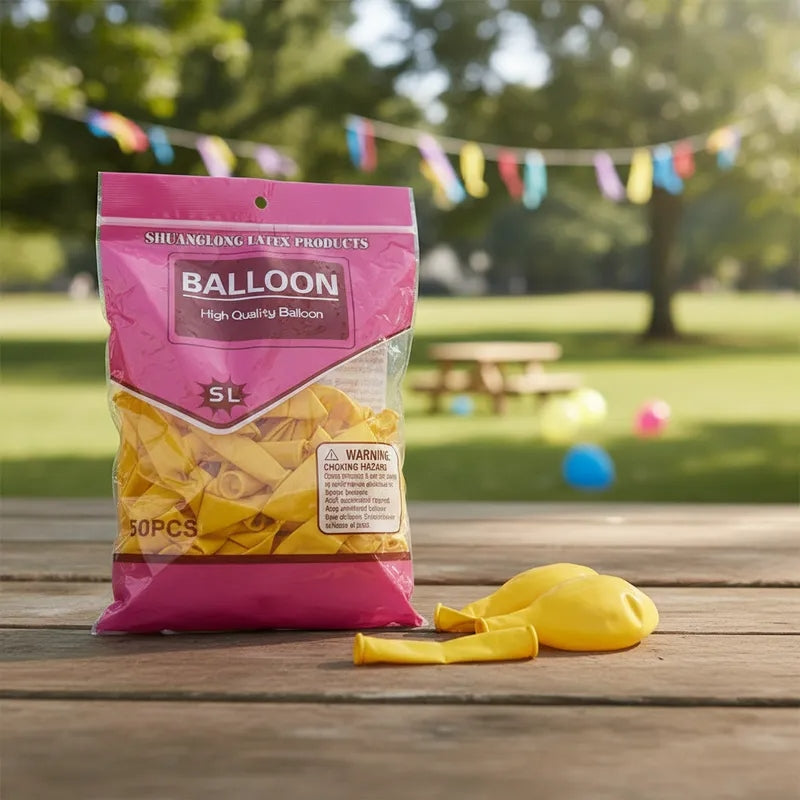 Globos Látex Mate 50 Unidades Para Fiestas Y Decoraciones