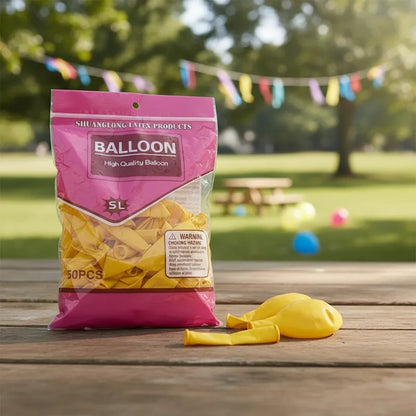 Globos Látex Mate 50 Unidades Para Fiestas Y Decoraciones