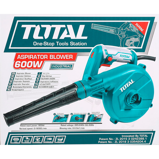Sopladora Y Aspiradora 600w Industrial Marca Total Tools