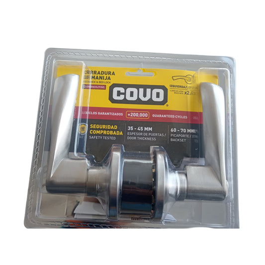 Cerradura Con Manija Covo Picaporte 60-70 Milímetros Puertas