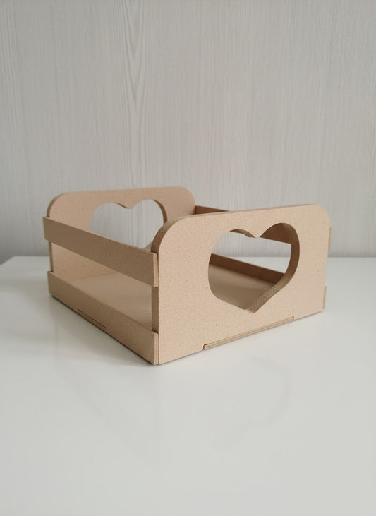 HUACAL EN MDF 16X20X9 PARA ARREGLOS DECORATIVOS