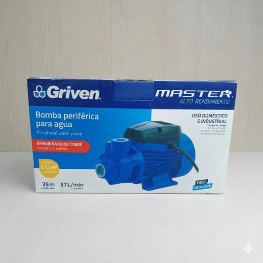 Bomba De Agua Periférica De 1/2 Hp Marca Griven 100% Cobre