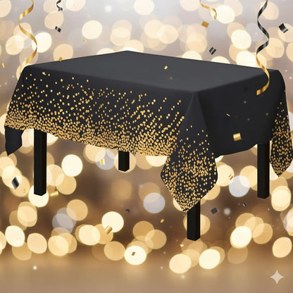 MANTEL PARA DECORACIONES CROMADOS CON LUNARES