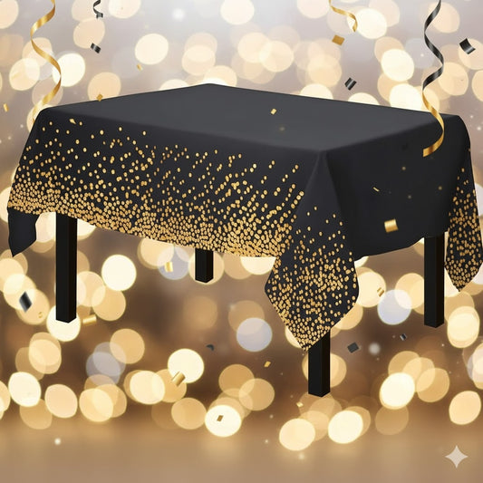 MANTEL PARA DECORACIONES CROMADOS CON LUNARES