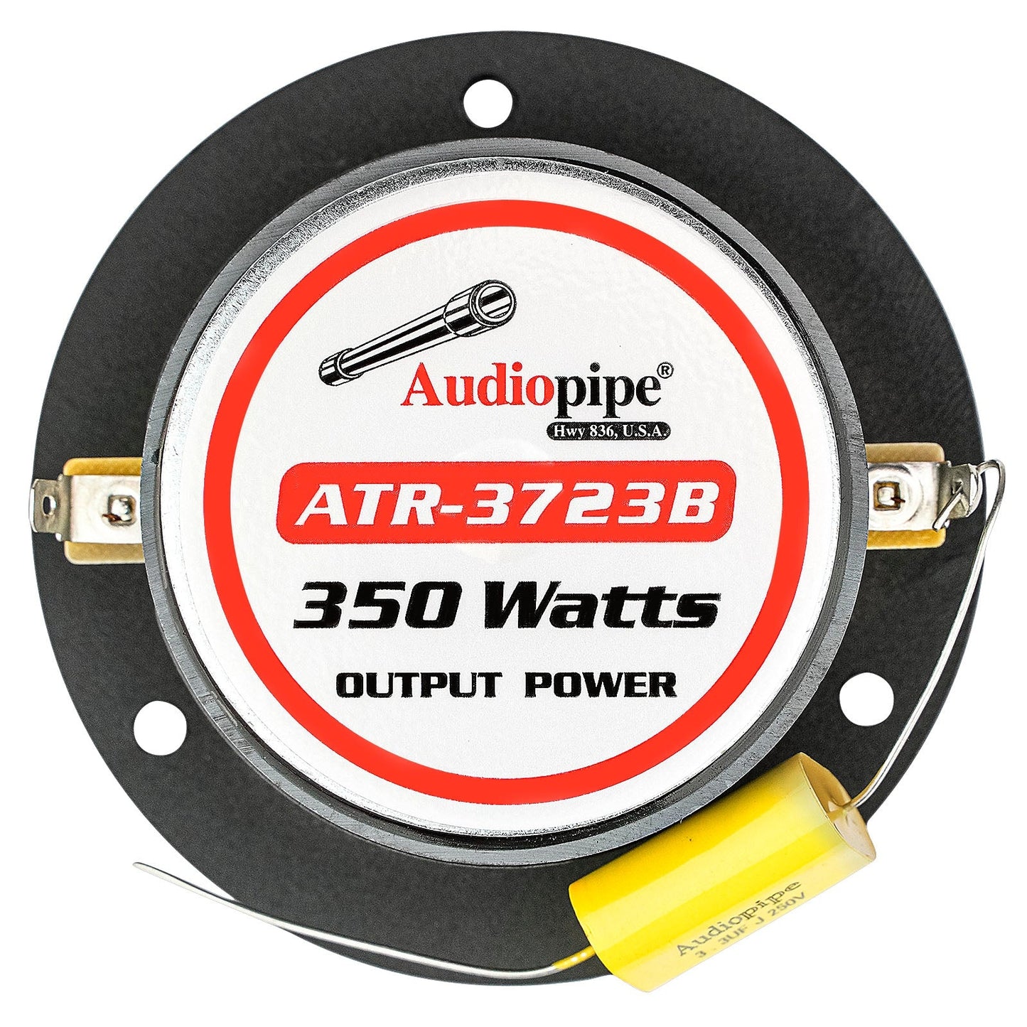 Tweeter 1 Inch 350w Audiopipe Par Cuerno De Titanio Con Bala