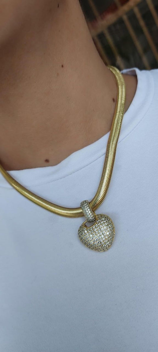 CADENA GRUESA CON DIJE CORAZON