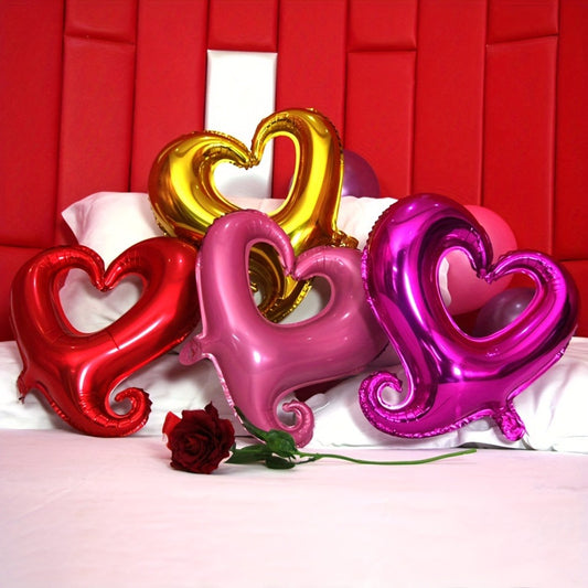 GLOBO METALIZADO CORAZON CON HUECO 30 INCH
