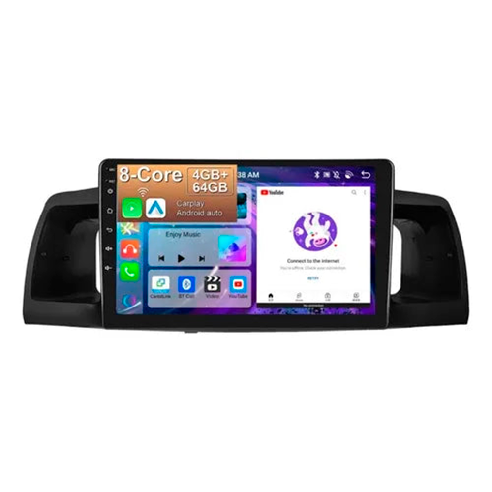 Reproductor Pantalla Android Toyota Corolla Sensacion 4+64gb