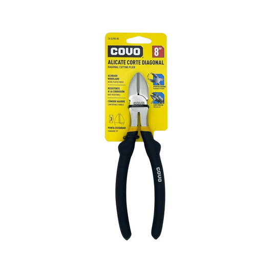 Alicate Pinza De Corte Diagonal 8 Pulgadas Marca Covo Cromado