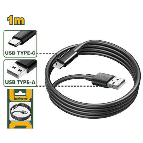 Cable Usb Tipo A A Tipo C 1 Metro De 3amperios Marca Jadever