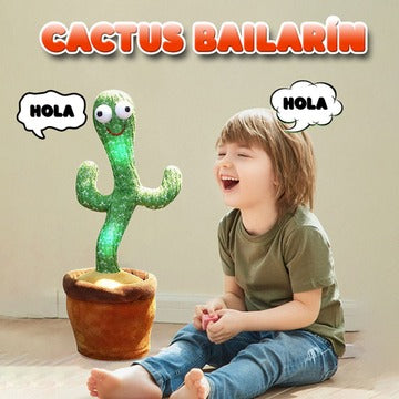 CACTUS BAILARIN JUGUETE INTERACTIVO RECARGABLE DE MUSICAS - LUCES