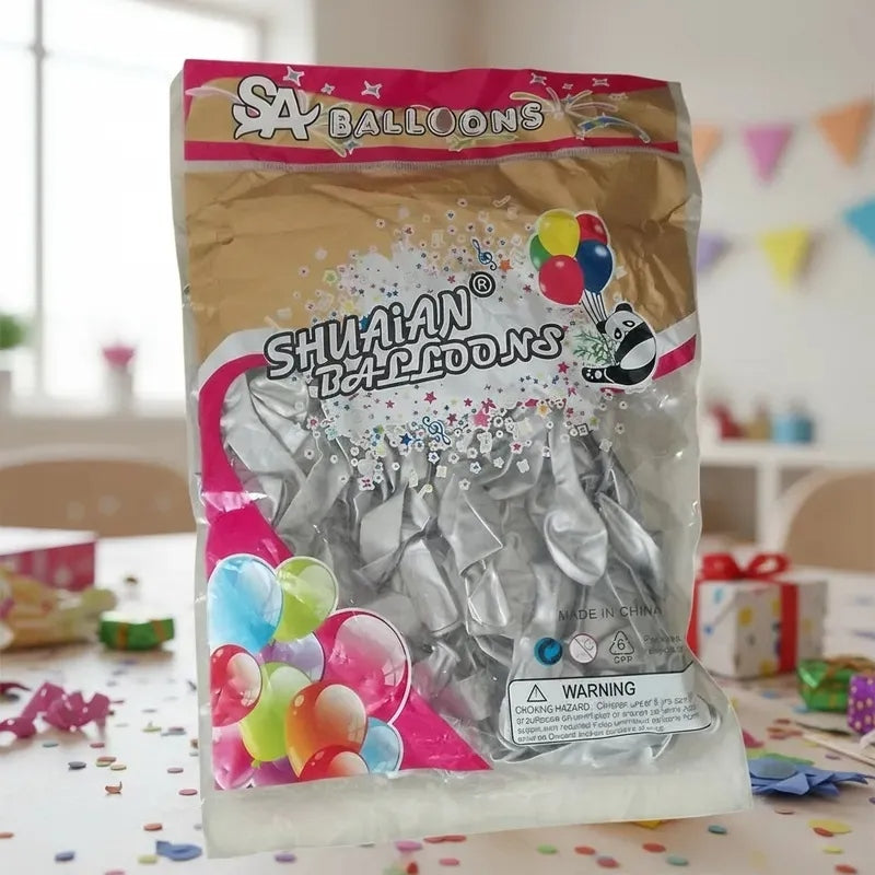 Globos De Latex Cromados R5 De 50 Piezas Fiestas / Arreglos