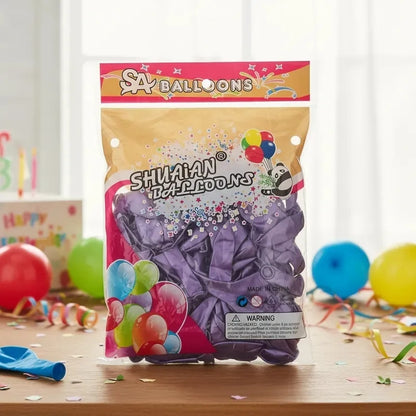 Globos De Latex Cromados R5 De 50 Piezas Fiestas / Arreglos