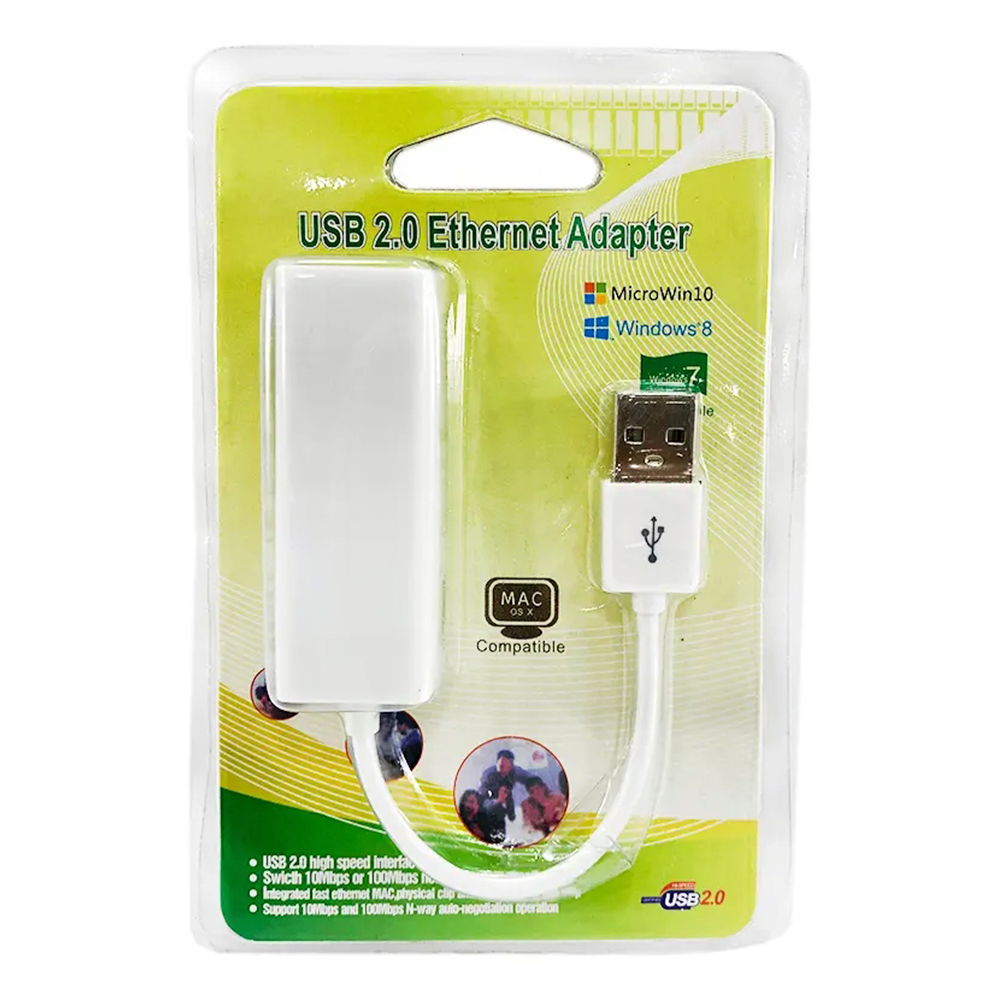 Adaptador Usb A Rj45 Ethernet Lan 10/100mbps Para Laptop/pc