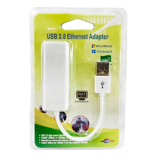Adaptador Usb A Rj45 Ethernet Lan 10/100mbps Para Laptop/pc