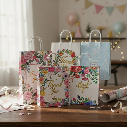 BOLSAS DE PAPEL EN DIFERENTES COLORES Y DISEÑOS