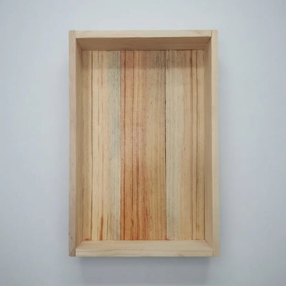Caja De Pino Crudo Para Decoraciones Y Arreglos De 30x18x6cm