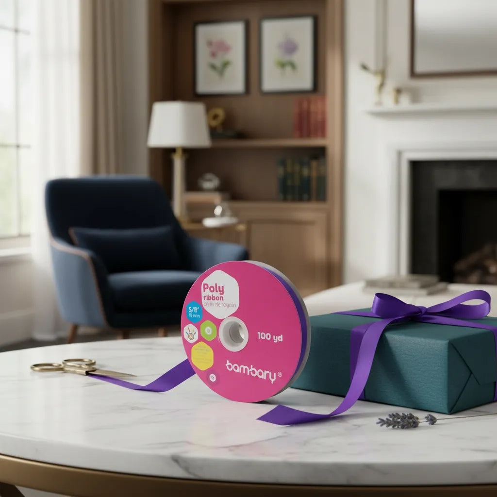 Cinta De Regalo De 15 Mm/100 Yardas Bambary