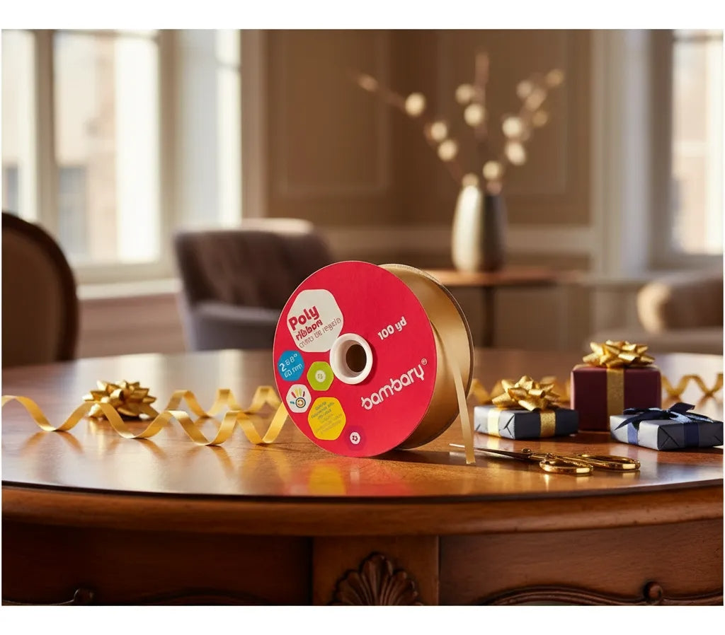 Cinta De Regalo De 60 Mm/100 Yardas Bambary