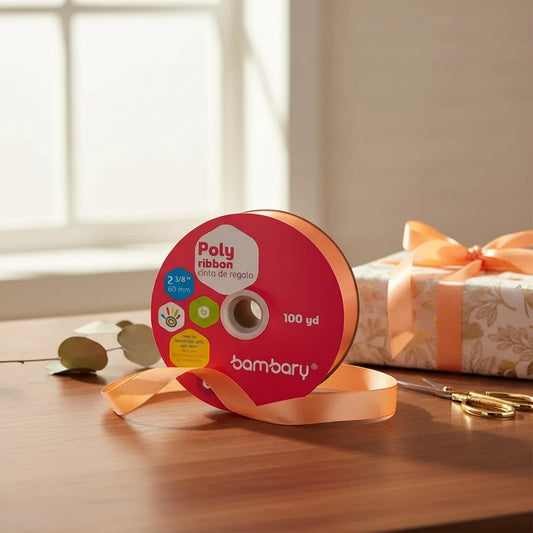 Cinta De Regalo De 60 Mm/100 Yardas Bambary