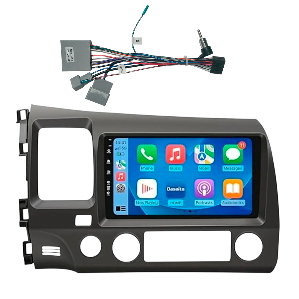 Careta Adaptador De Pantalla Para Honda Civic De 9 Pulgadas