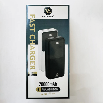 Powerbank Carga Rapida Hi-treek 20.000 Mah Lighthing Tipo C