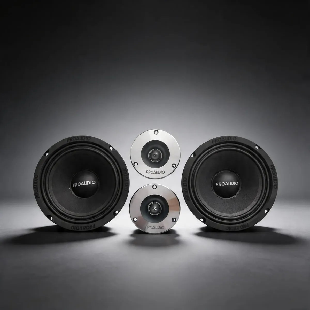Kit De Medios Y Tweeter De 8 Inches De 650w Proaudio M8tw4