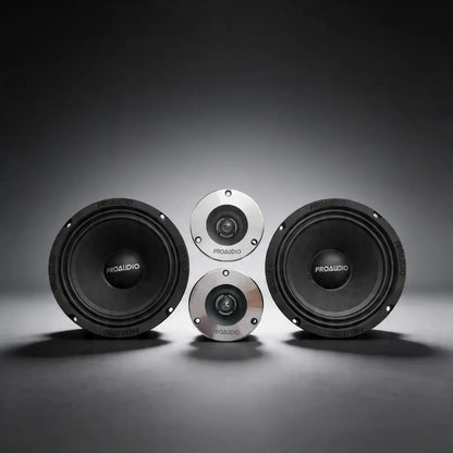 Kit De Medios Y Tweeter De 8 Inches De 650w Proaudio M8tw4