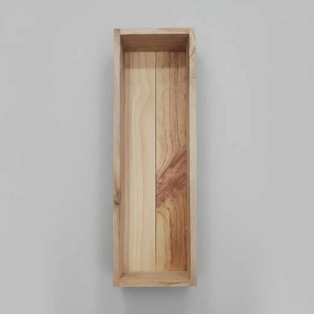 Caja De Pino Crudo Para Decoraciones De 40x12x6 Cm