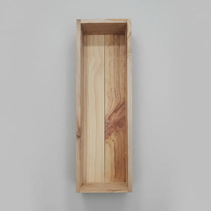 Caja De Pino Crudo Para Decoraciones De 40x12x6 Cm